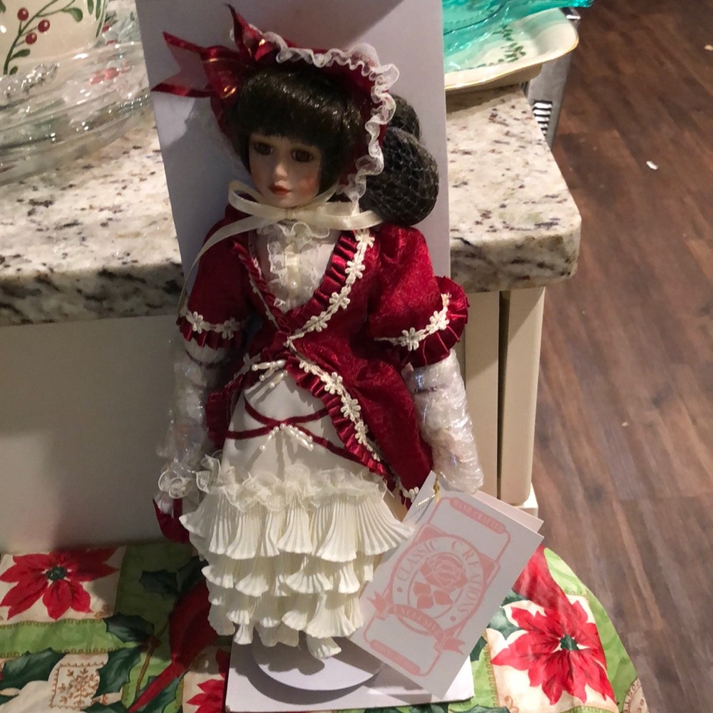 Porcelain Christmas doll